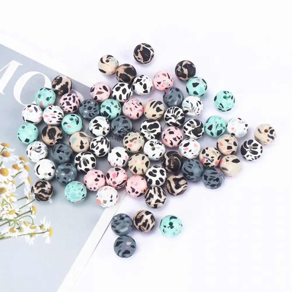 New Silicone Loose Beads 50Pcs/Lot BPA Free 15mm Leopard Camo Silicone Round Beads Teething Beads for Pacifier Chain
New Silicone Loose Beads 50Pcs/Lot BPA Free 15mm Leopard Camo Silicone Round Beads Teething Beads for Pacifier Chain