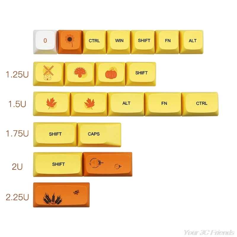 Autumn Rhyme 129 Keys XDA Profile PBT Keycaps DYE Sublimation For 61 64 87 104 108 Keys Cherry Mx Mechanical Keyboard D09 20
Autumn Rhyme 129 Keys XDA Profile PBT Keycaps DYE Sublimation For 61 64 87 104 108 Keys Cherry Mx Mechanical Keyboard D09 20