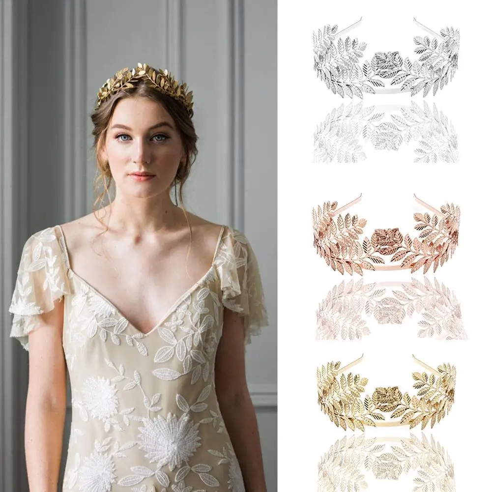 Fashion Women Leaves Crown Headband Golden/Silver Jewelry For Bridal Wedding Party Headwear
Fashion Women Leaves Crown Headband Golden/Silver Jewelry For Bridal Wedding Party Headwear