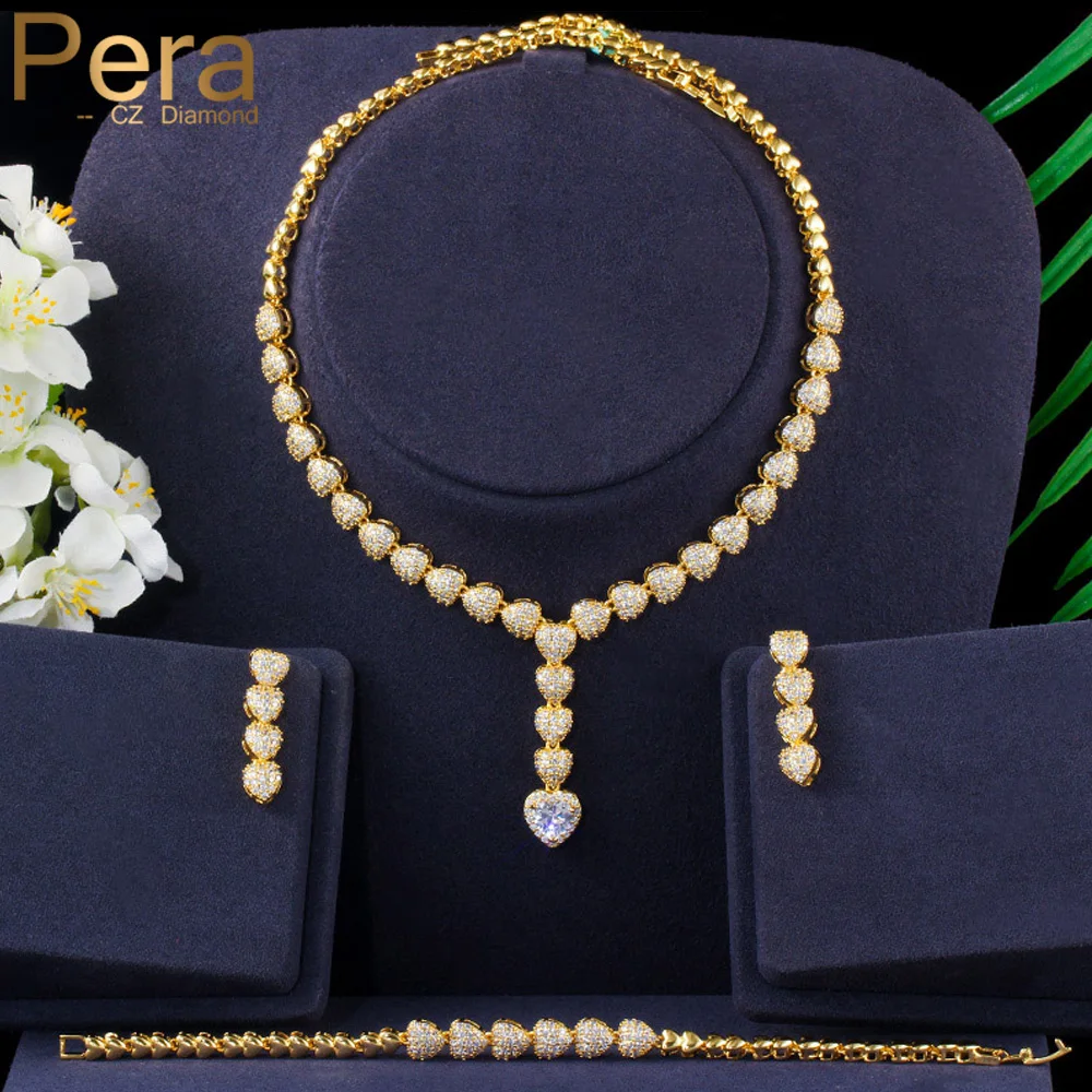 Pera Romatic Wedding Party Costume Jewelry Sets Long Love Heart CZ Stone Drop Necklace Earrings and Bracelet Set for Women J321
Pera Romatic Wedding Party Costume Jewelry Sets Long Love Heart CZ Stone Drop Necklace Earrings and Bracelet Set for Women J321