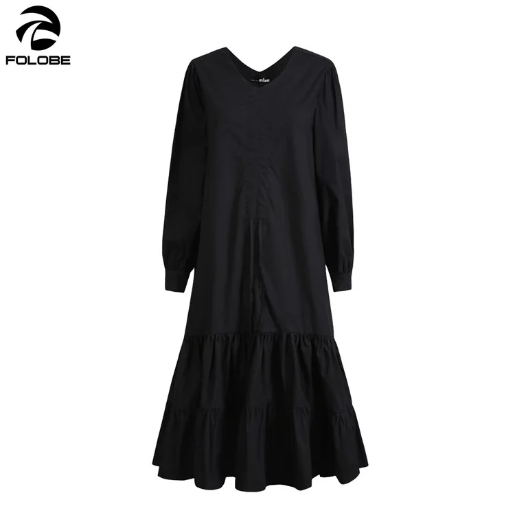 FOLOBE 2021 Spring Autumn Fashion Dress Big Swing Loose Drawstring Pleated Ruffles Long Sleeve Solid Runway Dresses vestidos
FOLOBE 2021 Spring Autumn Fashion Dress Big Swing Loose Drawstring Pleated Ruffles Long Sleeve Solid Runway Dresses vestidos