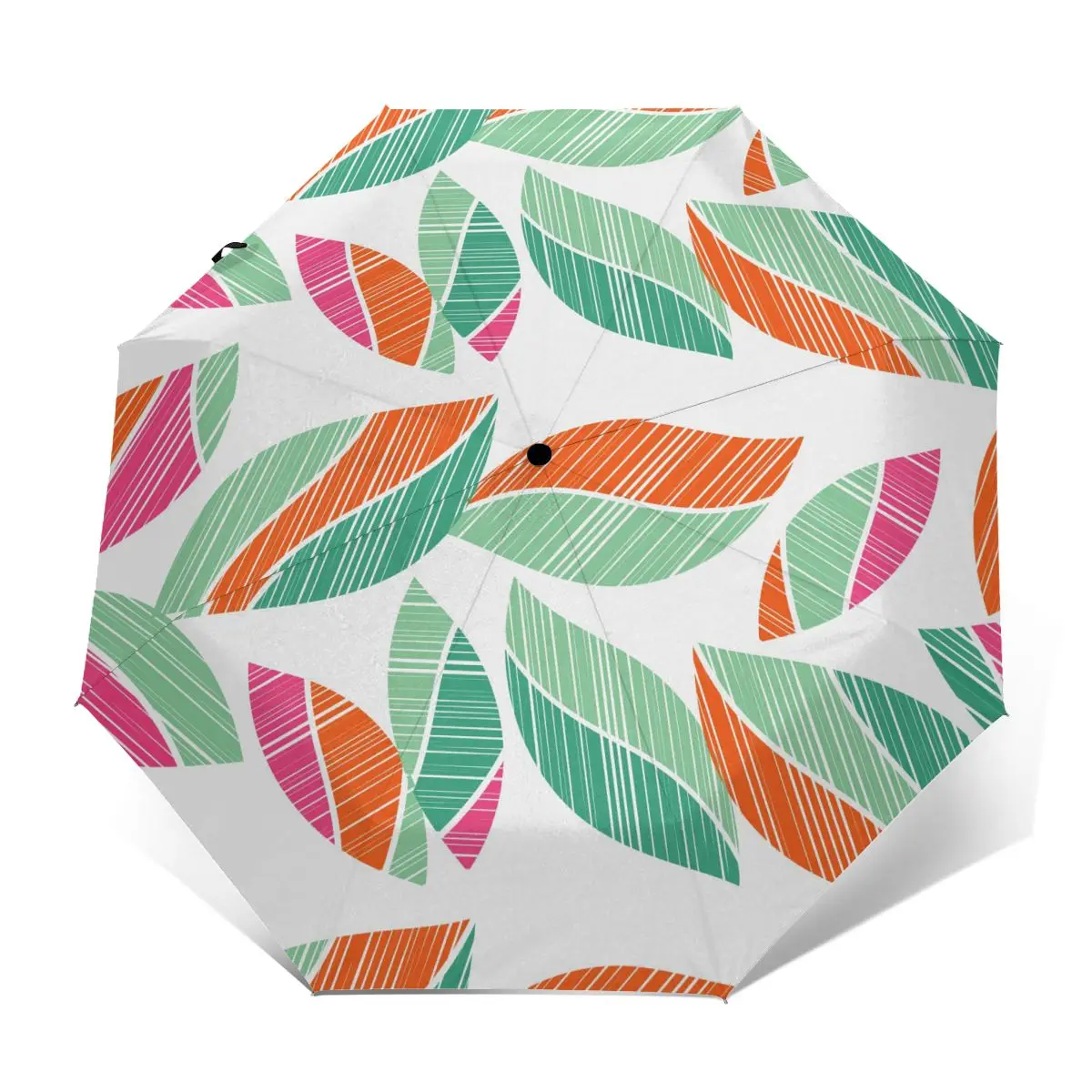 Automatic Umbrella Rain Women Three-folding Umbrella Decorative Leaves Pattern Windproof Umbrella Female Waterproof parasol
Automatic Umbrella Rain Women Three-folding Umbrella Decorative Leaves Pattern Windproof Umbrella Female Waterproof parasol