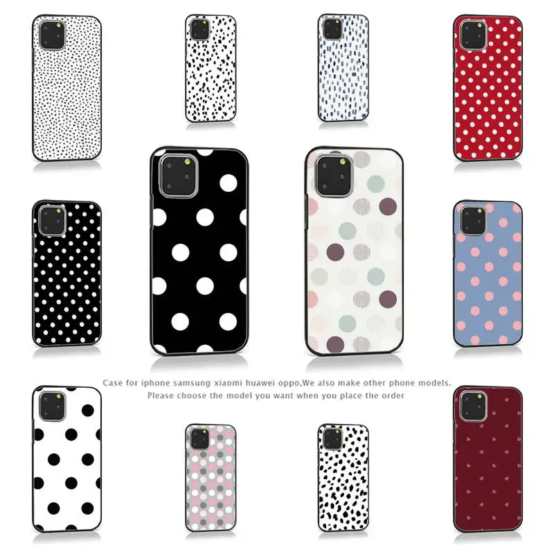 Black And White Polka Dot Phone Case for iPhone 7 8 11 12 Pro X XS Max XR Samsung A S 10 20 50 Plus pro mobile bags
Black And White Polka Dot Phone Case for iPhone 7 8 11 12 Pro X XS Max XR Samsung A S 10 20 50 Plus pro mobile bags