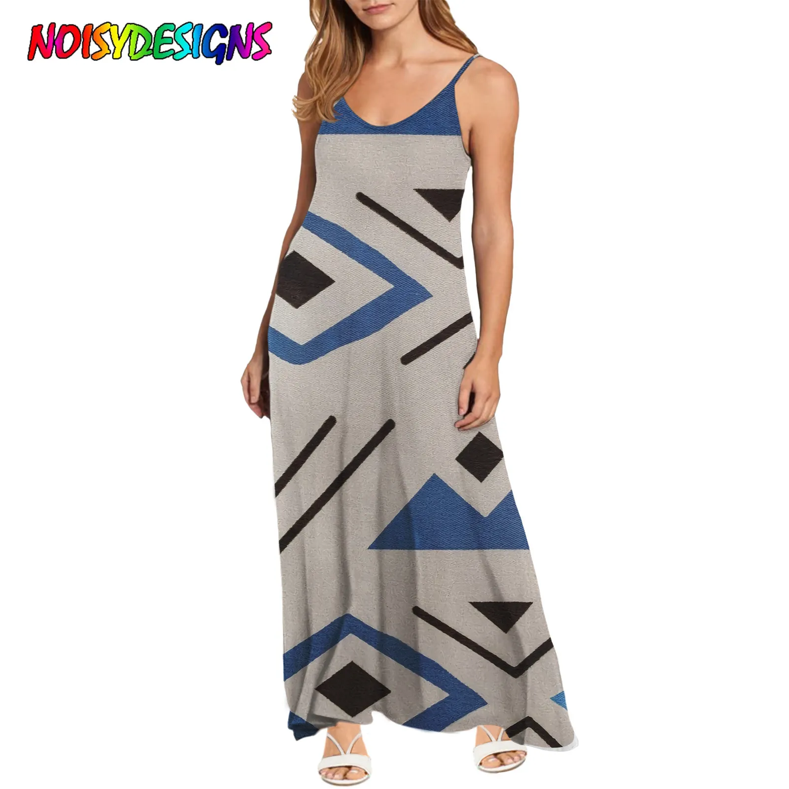 NOISYDESIGNS Sexy Women Summer Dress Retro African Tribal Design Sling Sleeveless Ankara Print Long Dress For Women Dropshipping
NOISYDESIGNS Sexy Women Summer Dress Retro African Tribal Design Sling Sleeveless Ankara Print Long Dress For Women Dropshipping
