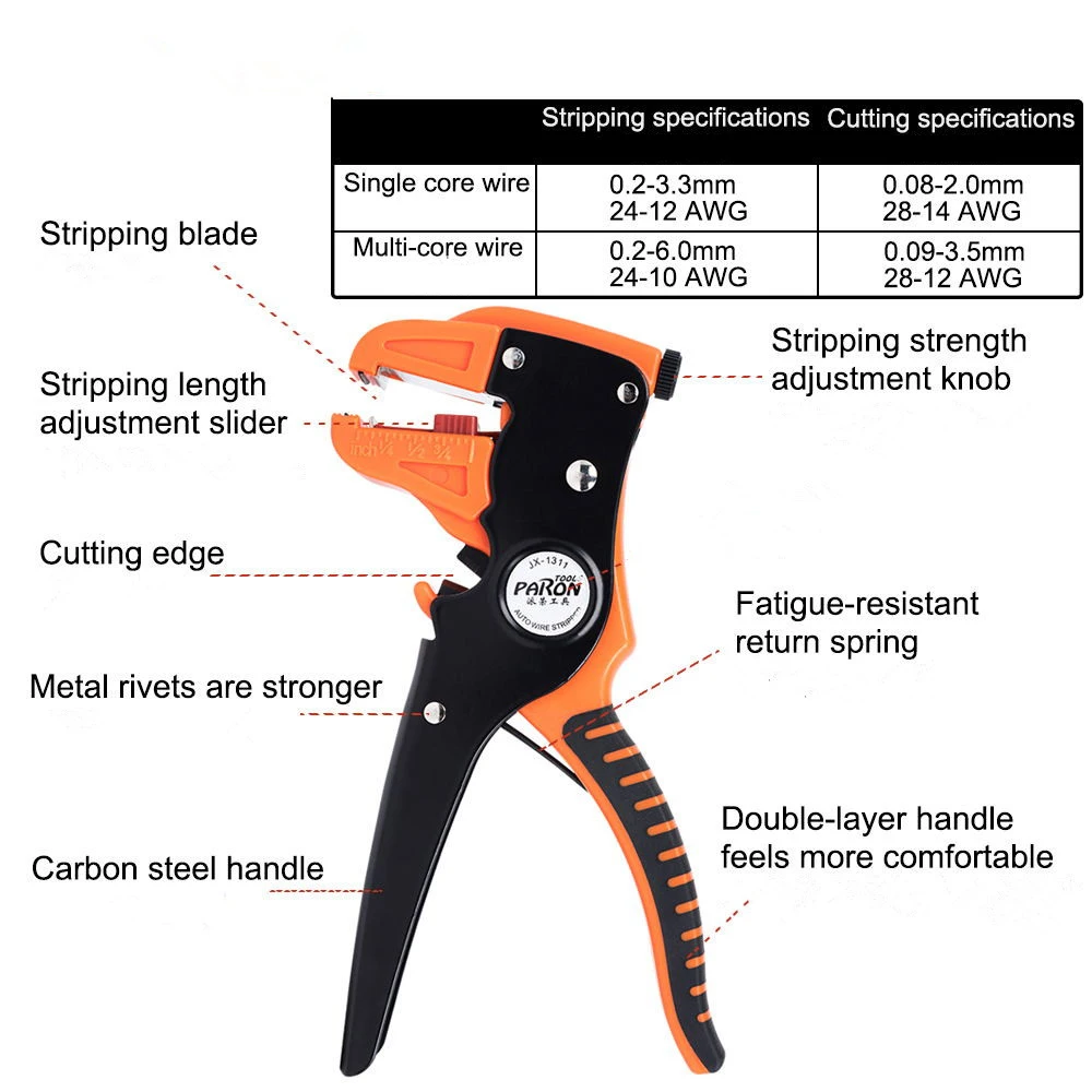 4 in 1 Wire Stripper Crimper Kit Stripping Crimping Tool Self-Adjustable Ratcheting Cable Cutting Terminals Pliers Kit
4 in 1 Wire Stripper Crimper Kit Stripping Crimping Tool Self-Adjustable Ratcheting Cable Cutting Terminals Pliers Kit