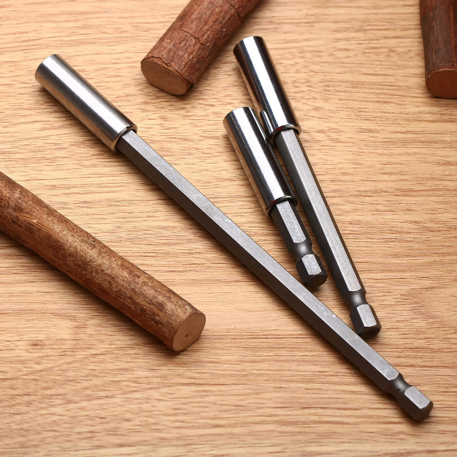 3Pcs Quick Release 1/4" Hex Shank Holder 60/100/150mm Magnetic Screwdriver Extension Drill Bit Tool
3Pcs Quick Release 1/4" Hex Shank Holder 60/100/150mm Magnetic Screwdriver Extension Drill Bit Tool