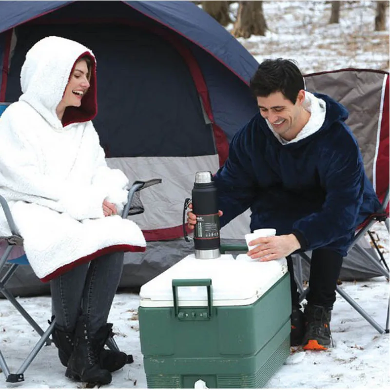 Oversize Warming Hoodie Hooded Couple Blanket Sherpa Plush Winter Outdoor Robe Soft Warm Wearable TV Huggle Hoodie Blankets
Oversize Warming Hoodie Hooded Couple Blanket Sherpa Plush Winter Outdoor Robe Soft Warm Wearable TV Huggle Hoodie Blankets