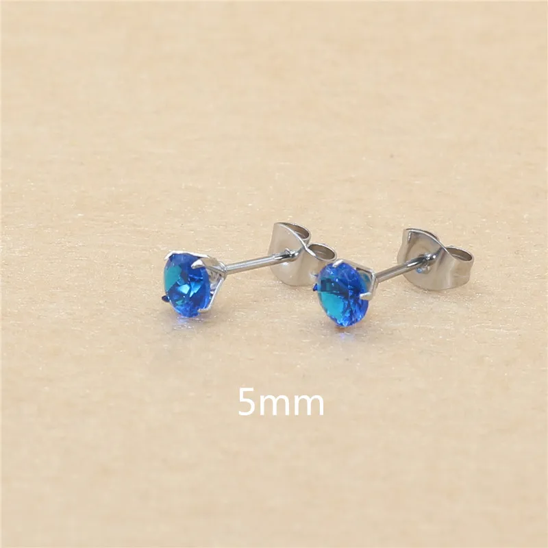 5mm AAA Round Colorful Pink Zircons Stud Earrings With Stianless Steel Needle Brief Jewelry 20 Colors For Choose No Allergy
5mm AAA Round Colorful Pink Zircons Stud Earrings With Stianless Steel Needle Brief Jewelry 20 Colors For Choose No Allergy