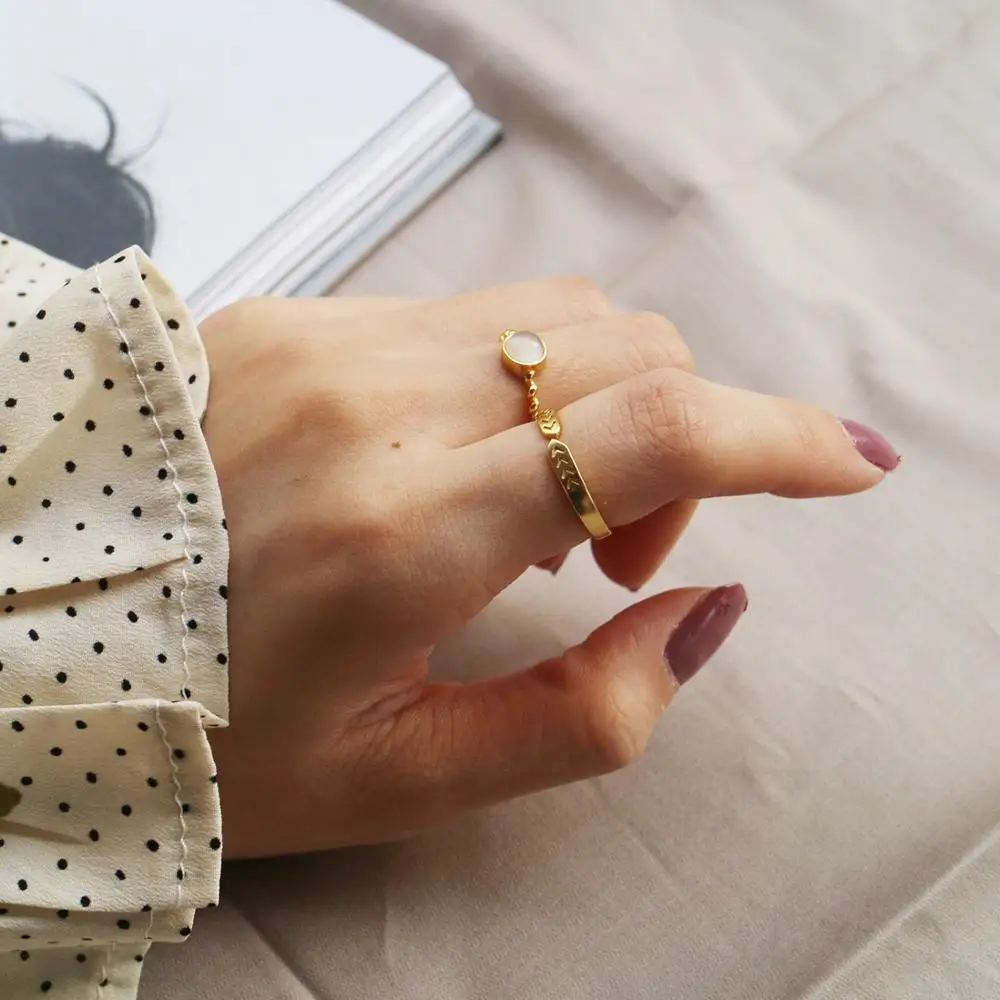 Amaiyllis S925 Sterling Silver Gold Open Rings Temperament Personality Fashion Trend Opal Rings For Women Summer Jewellry Gift
Amaiyllis S925 Sterling Silver Gold Open Rings Temperament Personality Fashion Trend Opal Rings For Women Summer Jewellry Gift