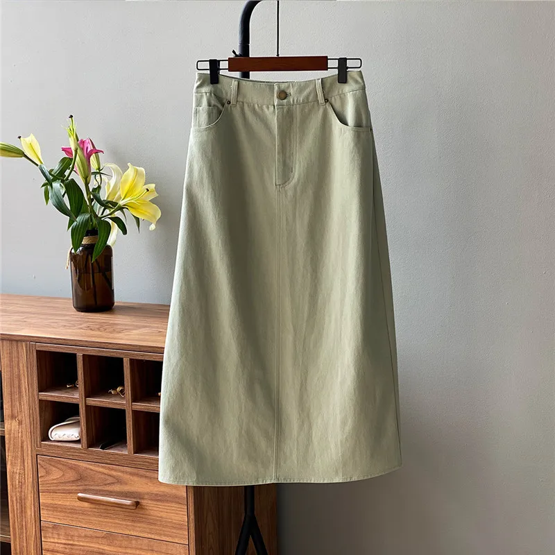 Women Retro Split Hip Denim Skirt Spring Fall Korean High Waist Sexy Vintage Thin Long A Line Skirt Casual Clothes
Women Retro Split Hip Denim Skirt Spring Fall Korean High Waist Sexy Vintage Thin Long A Line Skirt Casual Clothes