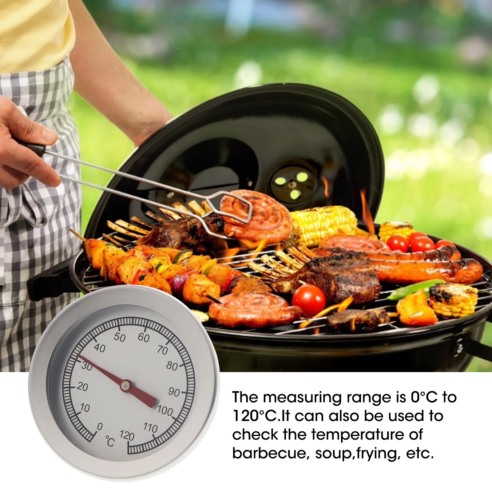 1PCS Dial Kitchen Thermometer Stainless Waterproof Food Water Meat Temperature Probe Oven Baking Cooking BBQ Temperature Meter
1PCS Dial Kitchen Thermometer Stainless Waterproof Food Water Meat Temperature Probe Oven Baking Cooking BBQ Temperature Meter