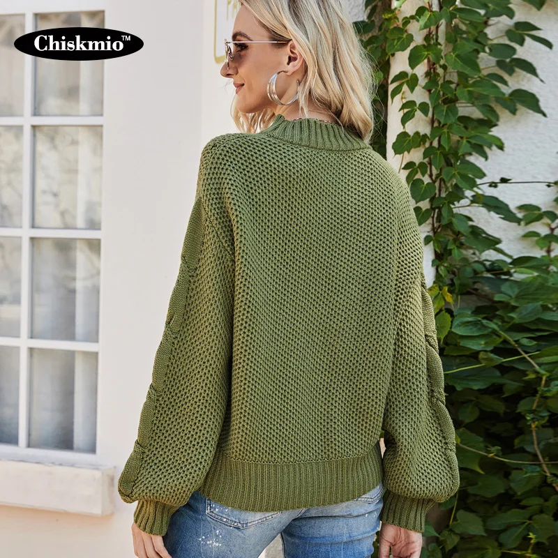 Thick Warm Knitted Pullover Top Women Sweaters Long-sleeved Harajuku Knitwear Harajuku Loose Sweater Office Woman Clothes Winter
Thick Warm Knitted Pullover Top Women Sweaters Long-sleeved Harajuku Knitwear Harajuku Loose Sweater Office Woman Clothes Winter