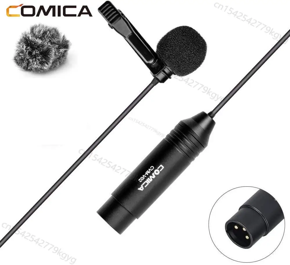 Comica CVM-V02 XLR Lavalier Lapel Microphone 48V Phantom Power Clip on Interview Lav Mic for Camcorder Recorder Streaming
Comica CVM-V02 XLR Lavalier Lapel Microphone 48V Phantom Power Clip on Interview Lav Mic for Camcorder Recorder Streaming