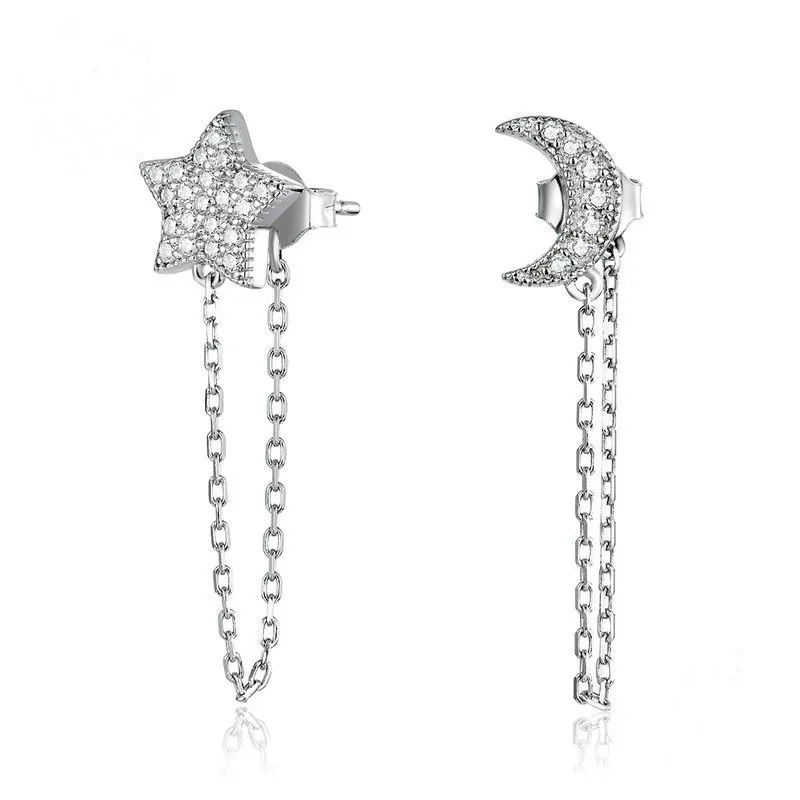 

Korean Crystal Clip Earrings For Women Zircon Earing Without Hole Jewelry Fake Earrings Single Ear Bone Clip Earings Kolczyki