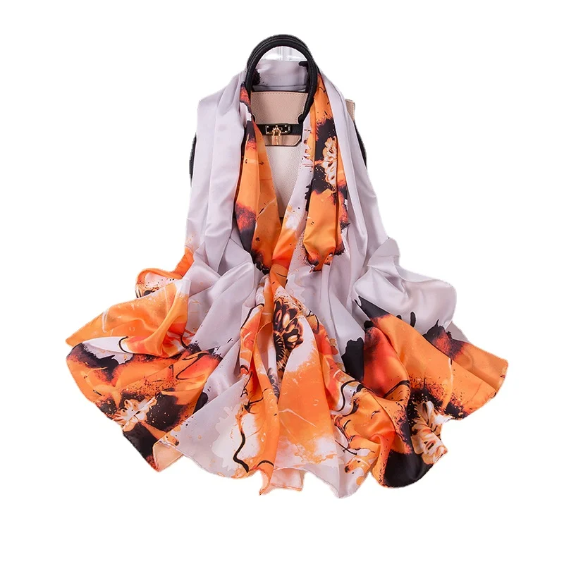 185*85cm Ladies New Silk Blended Scarves Women's Printed Satin Beach Long Outdoor Sunscreen Shawl Mother's Luxury Gift Hijab
185*85cm Ladies New Silk Blended Scarves Women's Printed Satin Beach Long Outdoor Sunscreen Shawl Mother's Luxury Gift Hijab