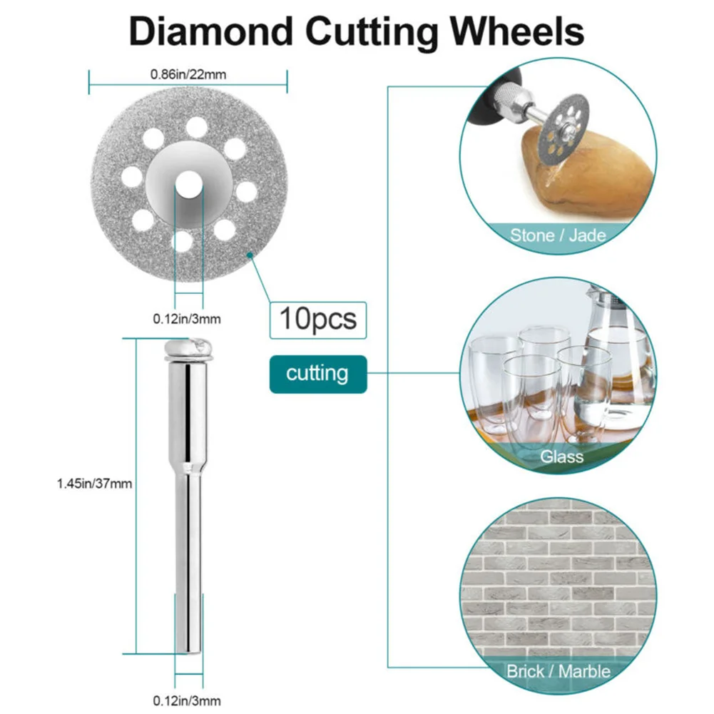 88Pcs Resin Cutting Discs Diamond Cutting Wheels Rotary Tool Die Grinder Metal Cut Off Disc Double Mesh Cutting Discs
88Pcs Resin Cutting Discs Diamond Cutting Wheels Rotary Tool Die Grinder Metal Cut Off Disc Double Mesh Cutting Discs