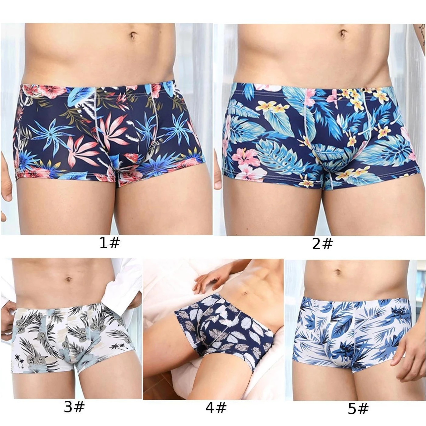 Men's Ice Silk Sexy Cool Underwear Breathable Shorts Boxer Briefs Underpants Men's Ice Silk Briefs Quick-drying Boxer Briefs
Men's Ice Silk Sexy Cool Underwear Breathable Shorts Boxer Briefs Underpants Men's Ice Silk Briefs Quick-drying Boxer Briefs