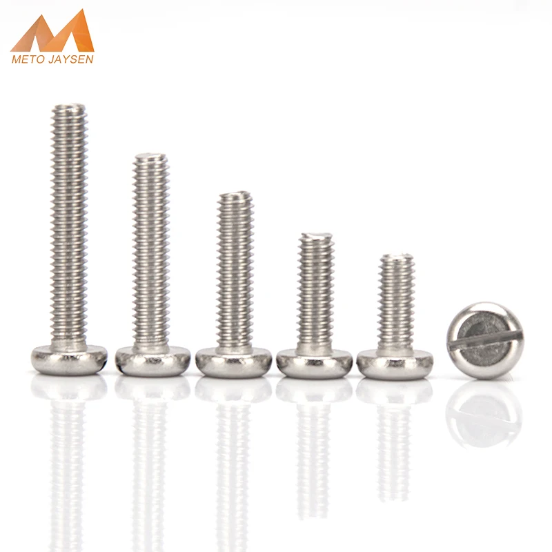 304 Stainless Steel Slotted Round Head Machine Screws Bolts Pan Head Solid Fasteners M3 M4 M5 Length 5mm-30mm
304 Stainless Steel Slotted Round Head Machine Screws Bolts Pan Head Solid Fasteners M3 M4 M5 Length 5mm-30mm
