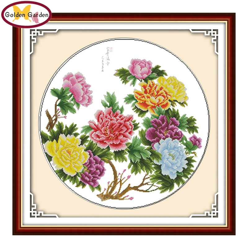 GG Treasures Fill The Home Peony Chinese Flower Painting Counted&Stamped 14CT Cross Stitch Embroidery Needlework Sets for Decor
GG Treasures Fill The Home Peony Chinese Flower Painting Counted&Stamped 14CT Cross Stitch Embroidery Needlework Sets for Decor
