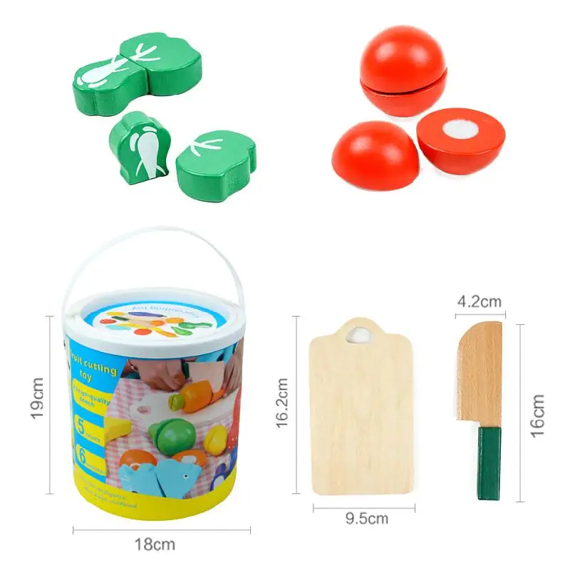 Wooden Fruit and Vegetable Cutting Toy Montessori Child Development Educational Toy for Baby's Birthday Gift Toy
Wooden Fruit and Vegetable Cutting Toy Montessori Child Development Educational Toy for Baby's Birthday Gift Toy