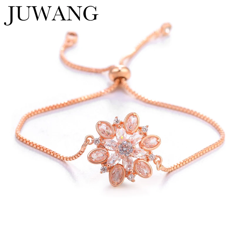 Luxury Flower Design bracelet femme 2019 Cubic Zirconia Crystal Zircon Adjustable bracelet women rose gold Wedding jewelry gift
Luxury Flower Design bracelet femme 2019 Cubic Zirconia Crystal Zircon Adjustable bracelet women rose gold Wedding jewelry gift