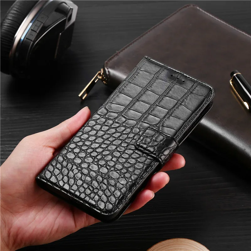 Роскошный чехол-книжка для iPhone 6 Plus / 6S чехол с крокодиловой текстурой кожаный