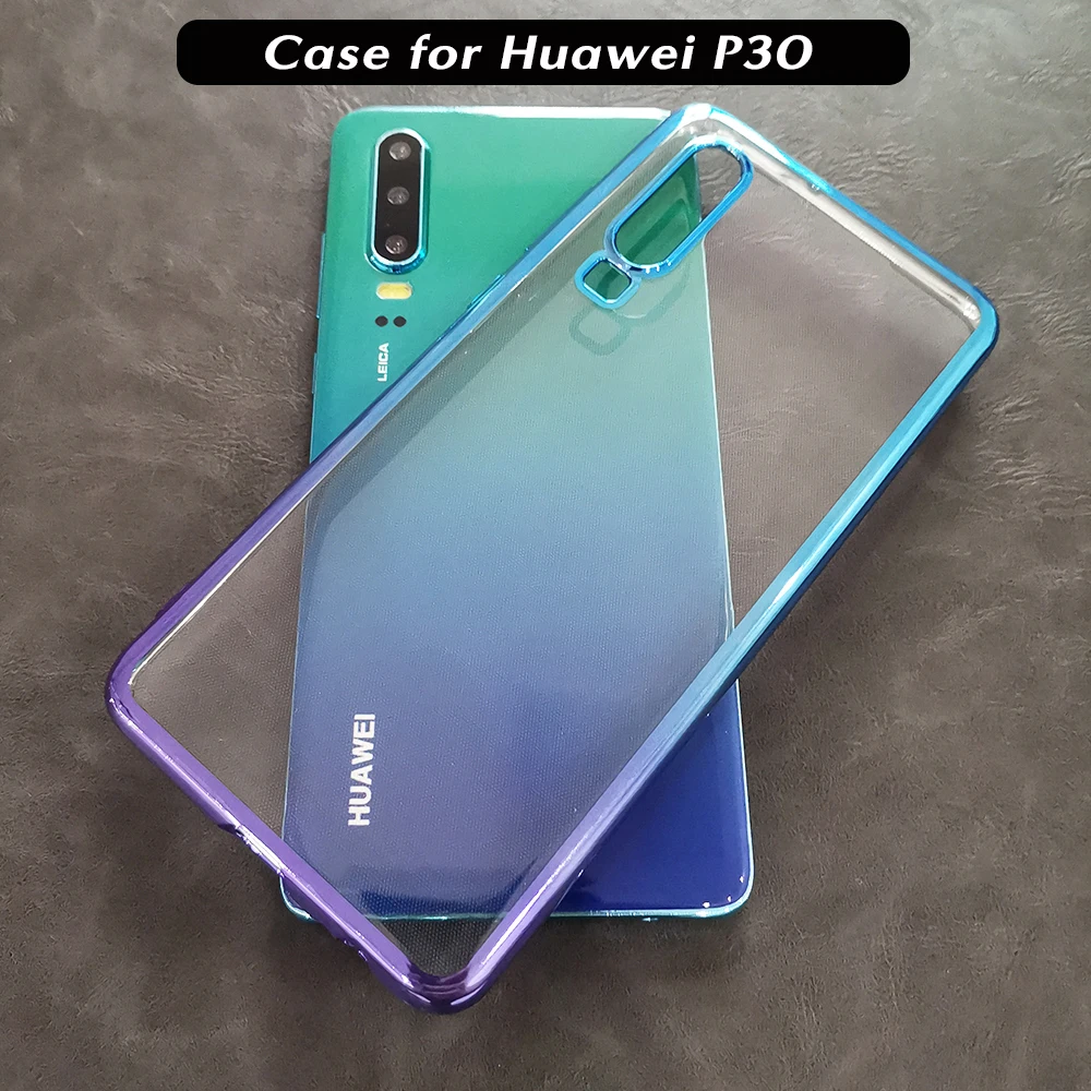 Ультратонкий Роскошный мягкий прозрачный чехол для телефона Huawei P30 из ТПУ с