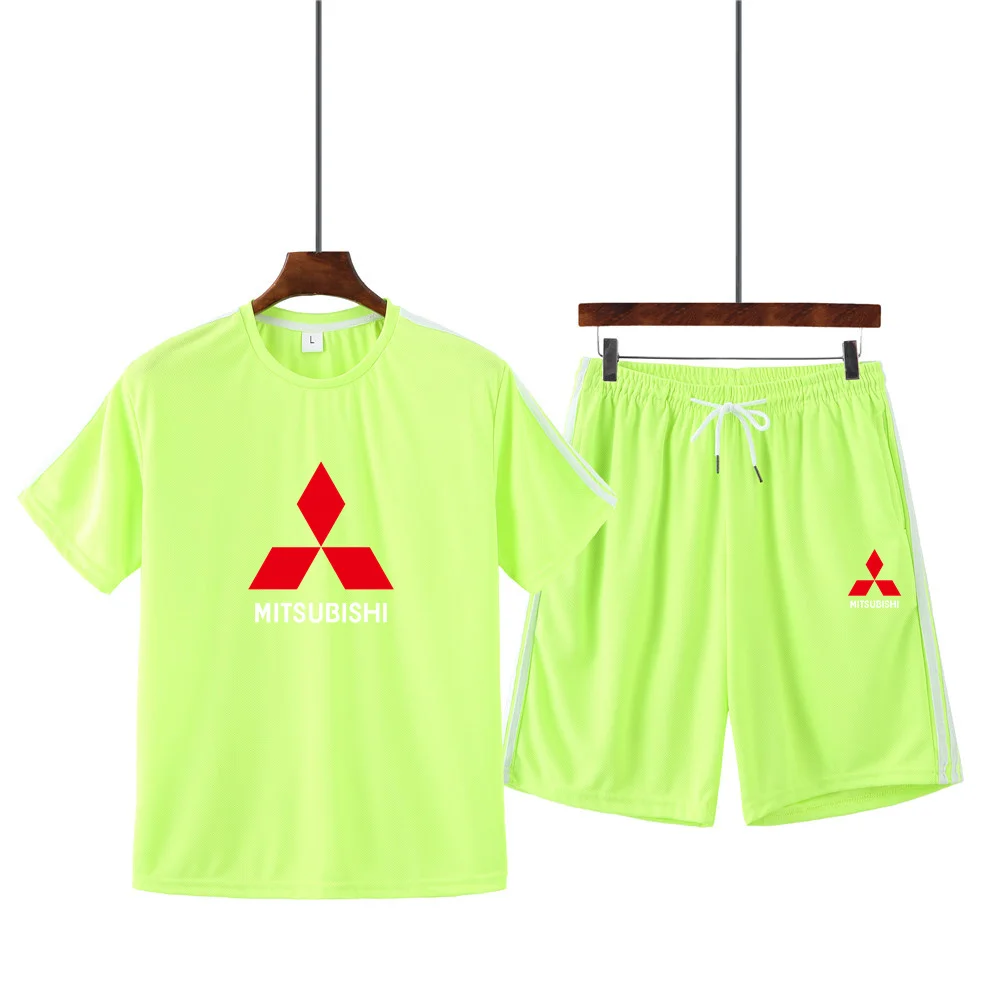Men's summer hot sale Mitsubishi print round neck short sleeve + casual shorts sports running suit male MA29
Men's summer hot sale Mitsubishi print round neck short sleeve + casual shorts sports running suit male MA29