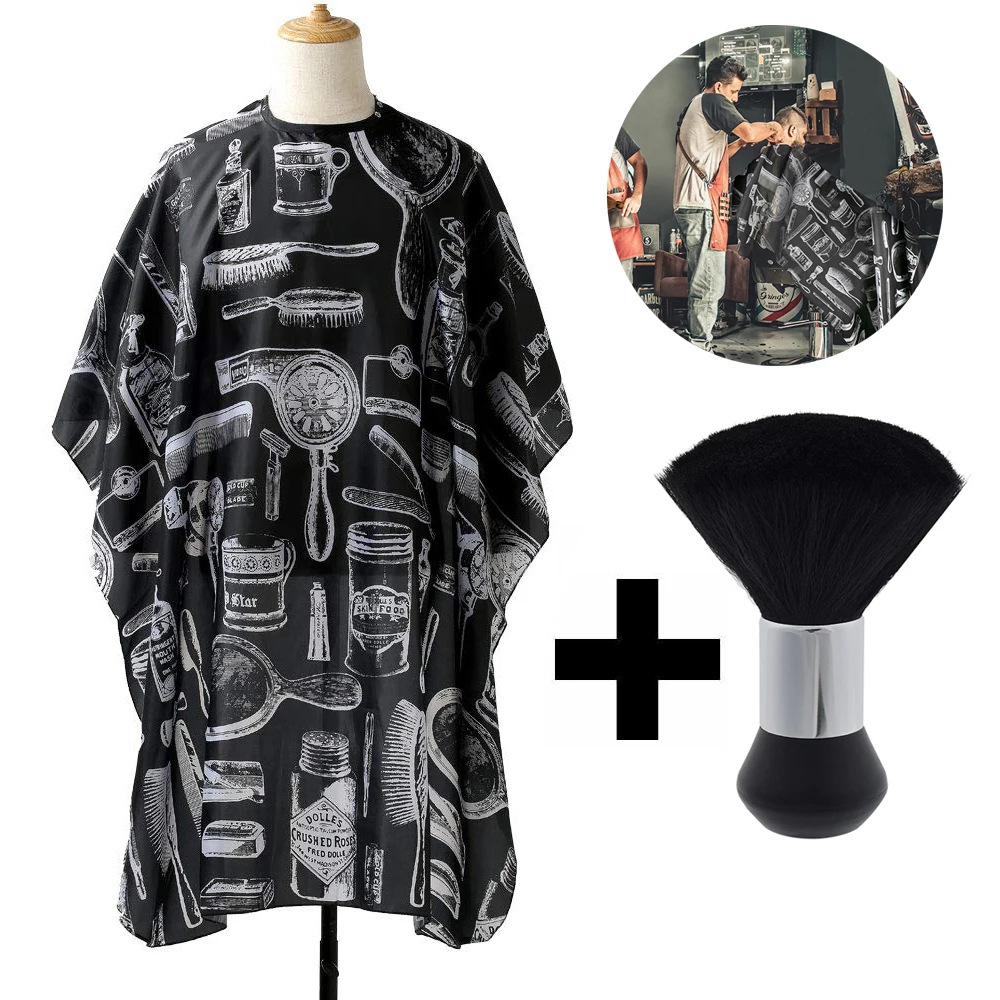 Hair Dyeing Haircut Cloak Hairdressing Printing Apron Waterproof Cloth Salon Hairdressing Clothes Shredded Hair Brush
Hair Dyeing Haircut Cloak Hairdressing Printing Apron Waterproof Cloth Salon Hairdressing Clothes Shredded Hair Brush