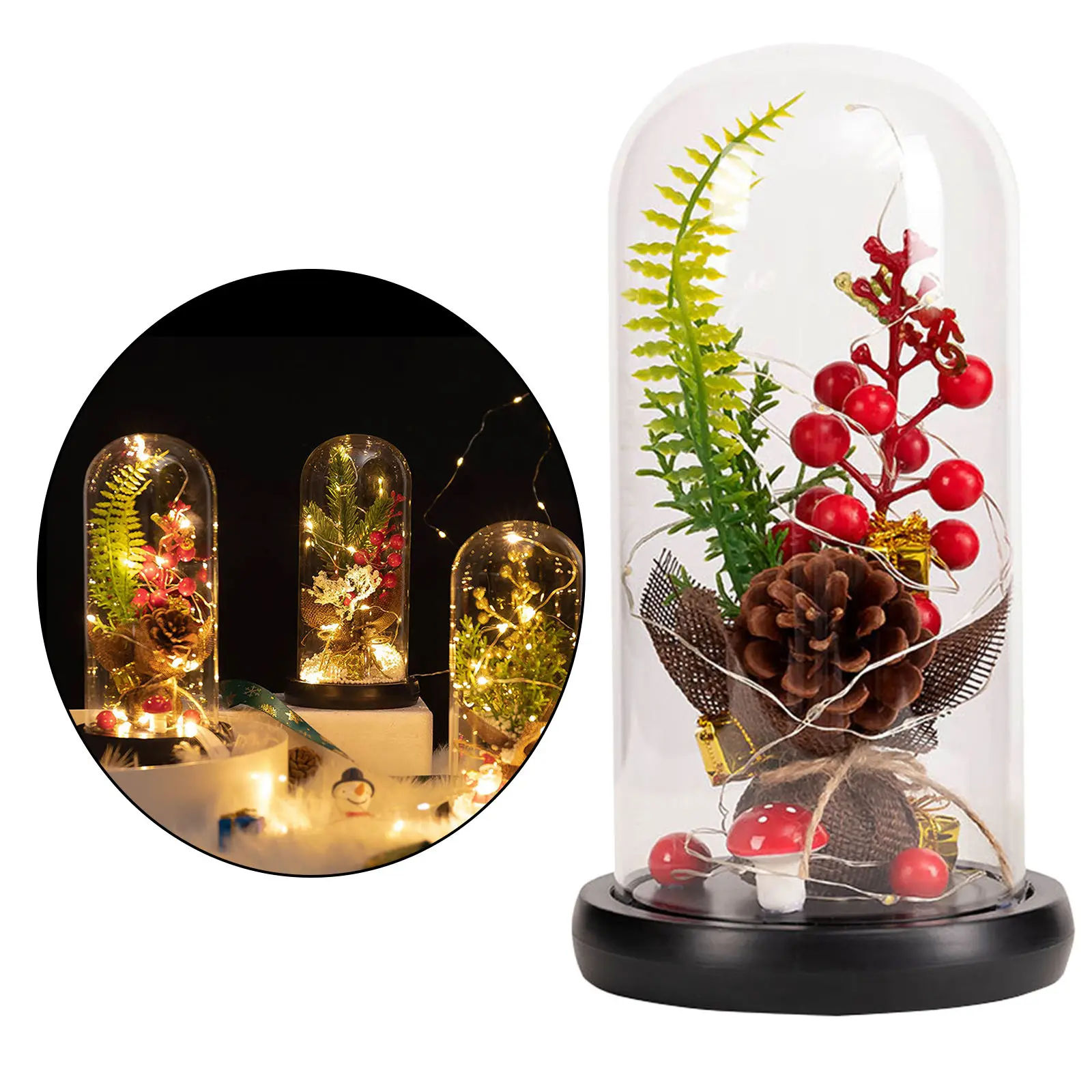 Decorative LED Light Christmas Ornament in Glass for Home Office Christmas Living Room Bedroom Tabletop
Decorative LED Light Christmas Ornament in Glass for Home Office Christmas Living Room Bedroom Tabletop
