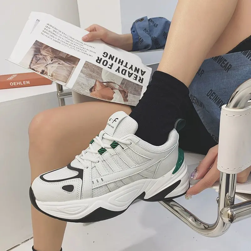 2021 High Quality Women Sneakers White Platform Spring Shoe Mesh Running Shoes Women's Breathable Soft Chunky Shoes
2021 High Quality Women Sneakers White Platform Spring Shoe Mesh Running Shoes Women's Breathable Soft Chunky Shoes