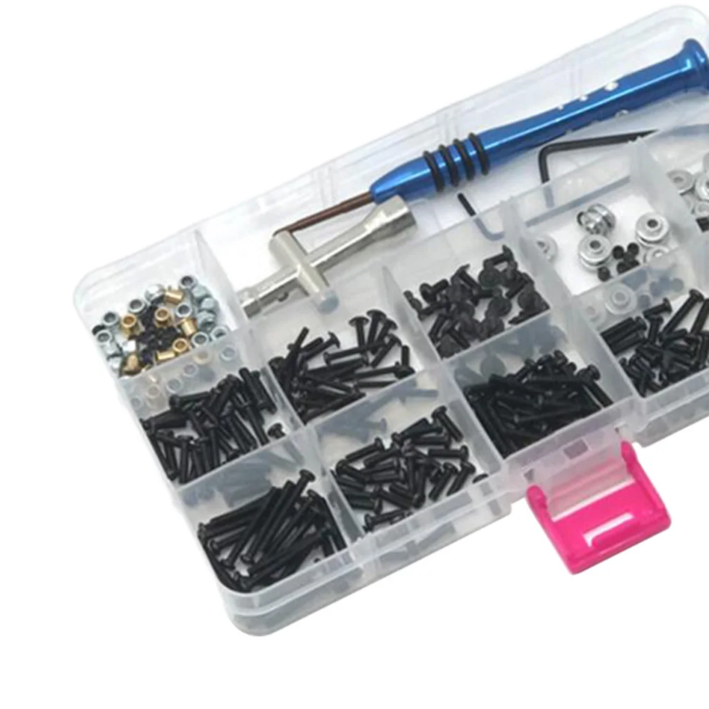 370pcs/set Universal Metal RC Screw Kit Assortment Set Hardware Fasteners for WPL Scale RC Crawler Model Accessories
370pcs/set Universal Metal RC Screw Kit Assortment Set Hardware Fasteners for WPL Scale RC Crawler Model Accessories