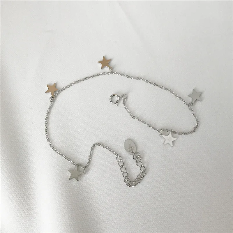 POFUNUO 925 Sterling Silver Women Fashion Anklets Girls Stylish Lucky Star Luxury Feet Jewelry Summer Beach Cool Chic Anklets
POFUNUO 925 Sterling Silver Women Fashion Anklets Girls Stylish Lucky Star Luxury Feet Jewelry Summer Beach Cool Chic Anklets