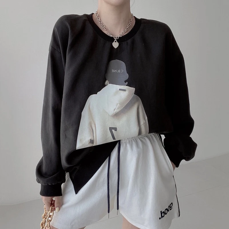 ZHISILAO Fashion Oversized Hoodie Women Vintage Harajuku Print Split Fork Sweatshirt Printing Loose Korean Pullovers Hoody
ZHISILAO Fashion Oversized Hoodie Women Vintage Harajuku Print Split Fork Sweatshirt Printing Loose Korean Pullovers Hoody