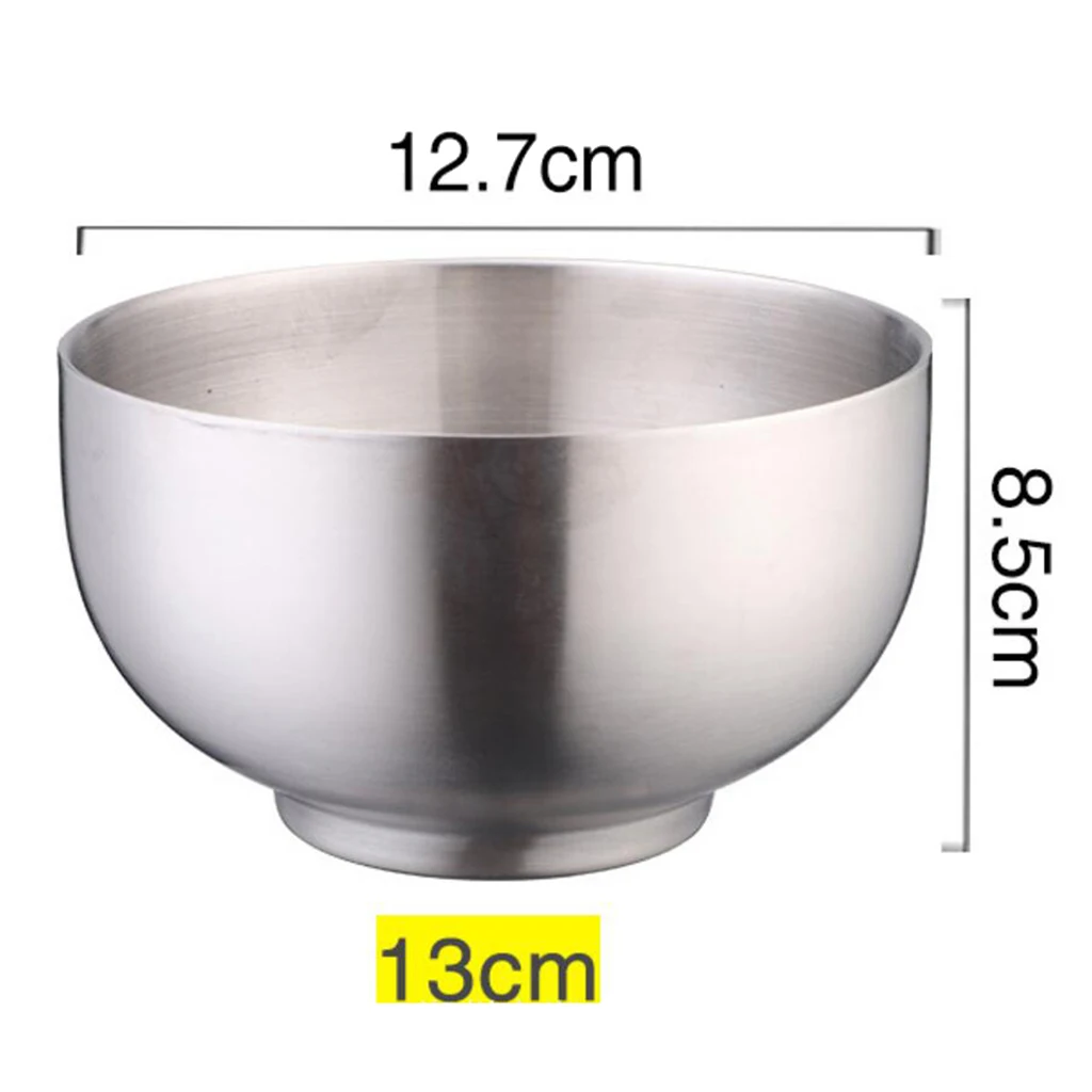 12/13/14cm Mixing Bowl Stainless Steel Bowl Double Walled for Camping Picnic BBQ 
12/13/14cm Mixing Bowl Stainless Steel Bowl Double Walled for Camping Picnic BBQ