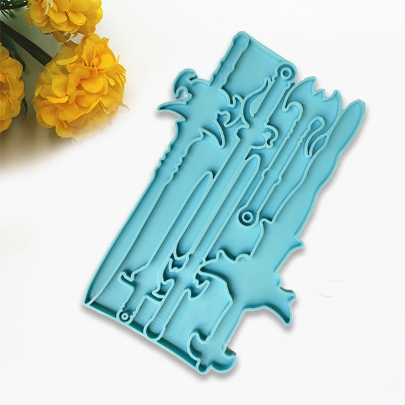 Dagger Epoxy Resin Mold Keychain Pendant Casting Silicone Mould DIY Crafts Jewelry Making Tool
Dagger Epoxy Resin Mold Keychain Pendant Casting Silicone Mould DIY Crafts Jewelry Making Tool
