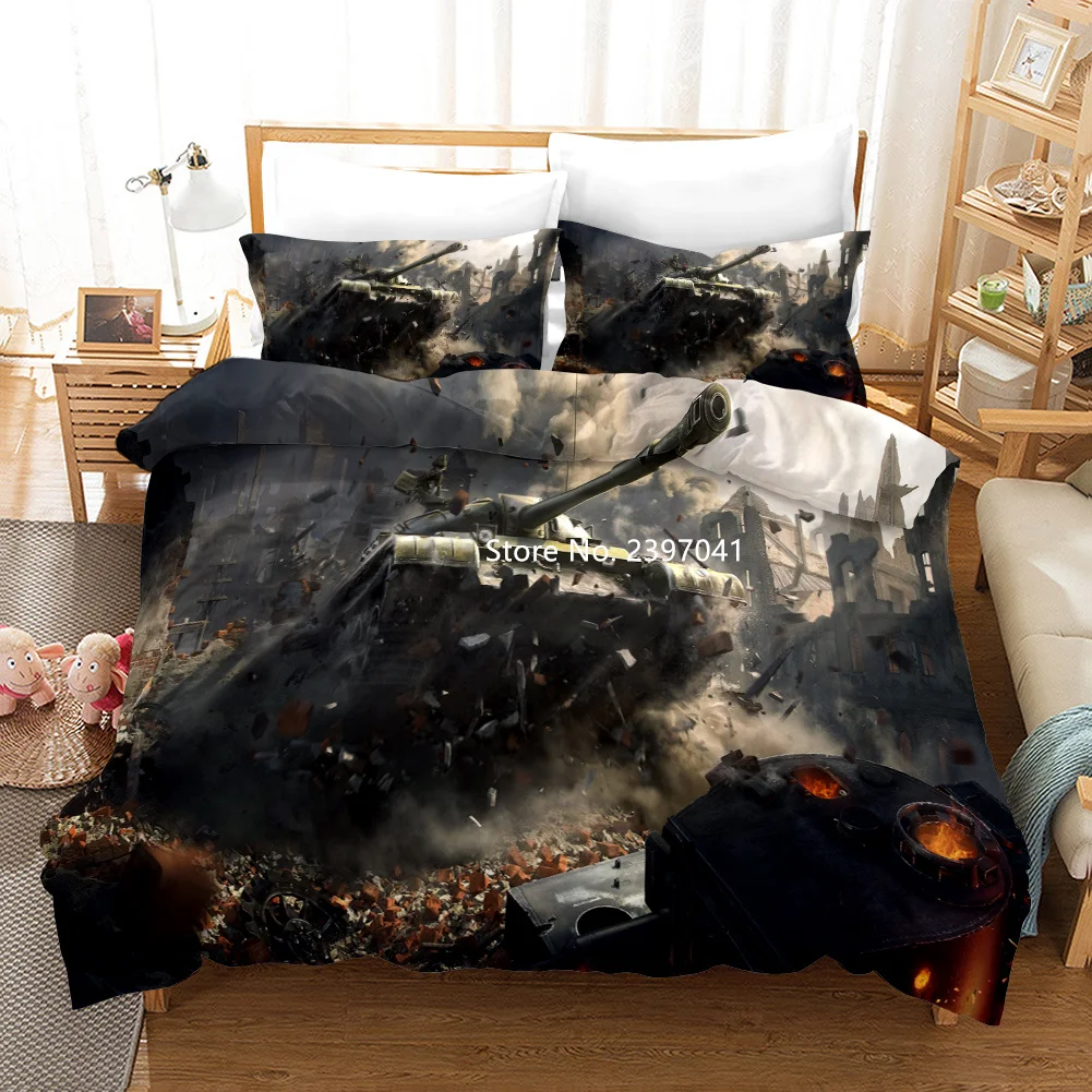 3D Printed Tank Themes Queen King Double Single Size Men's Quilt Boys Kids Personality Fashion Bedding Set Bedding Decoration
3D Printed Tank Themes Queen King Double Single Size Men's Quilt Boys Kids Personality Fashion Bedding Set Bedding Decoration