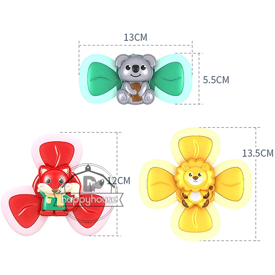 3pcs Baby Bath Toys For Kids Spinner Toy Cartoon Animal Rotating Suction Cups Eating Suction Cups Dining Chairs Toys For Baby
3pcs Baby Bath Toys For Kids Spinner Toy Cartoon Animal Rotating Suction Cups Eating Suction Cups Dining Chairs Toys For Baby