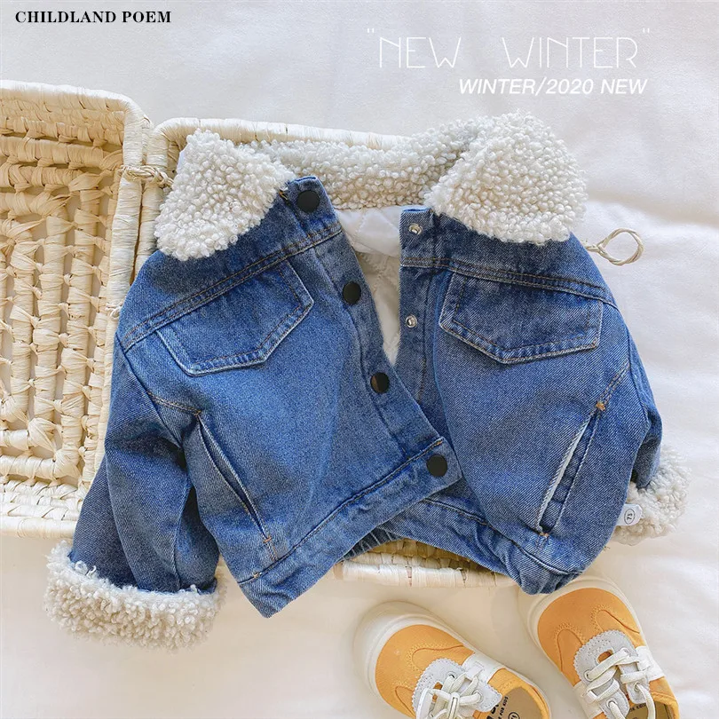 Children Outerwear Winter Autumn Denim Boys Jacket Coat Lamb Thick Cotton Baby Girls Jacket Clothes Kids Toddler Coat For Girl
Children Outerwear Winter Autumn Denim Boys Jacket Coat Lamb Thick Cotton Baby Girls Jacket Clothes Kids Toddler Coat For Girl