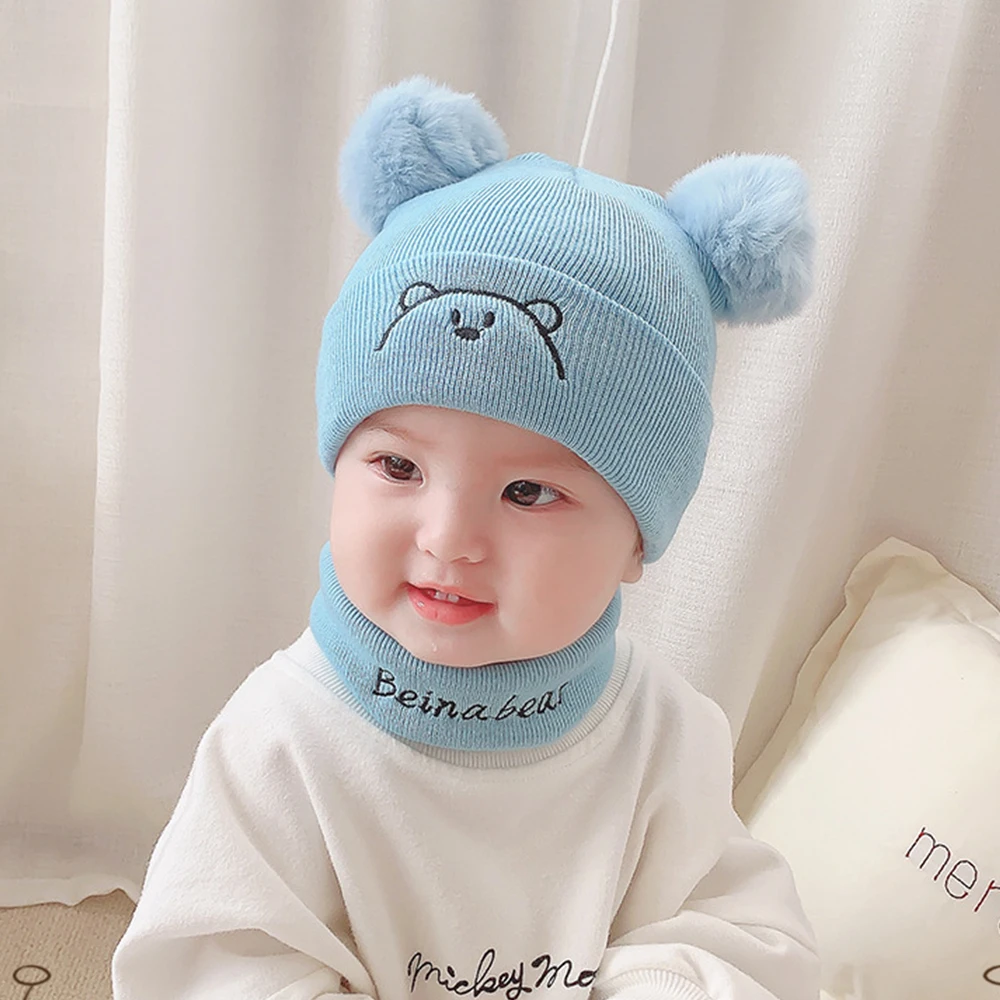 1Pc Newborn Baby Autumn Winter Hairball Bear Hats Children Warm Wool Hats Scarf Set Knit Beanie Boys Girls Fur Pom Pom Caps
1Pc Newborn Baby Autumn Winter Hairball Bear Hats Children Warm Wool Hats Scarf Set Knit Beanie Boys Girls Fur Pom Pom Caps