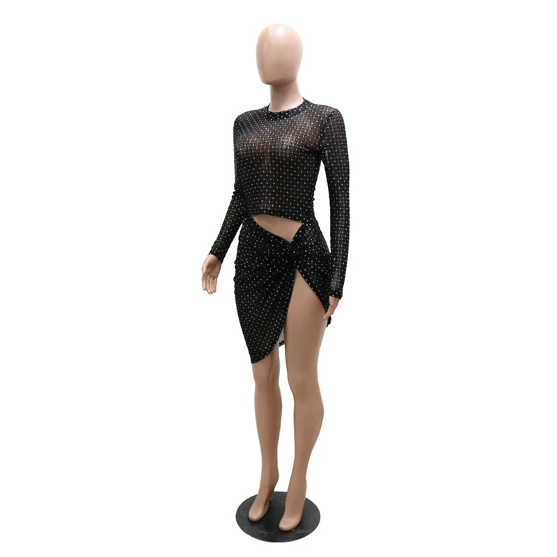 Adogirl Sequined Plaid Sheer Mesh Two Piece Dress Set for Women Long Sleeve Crop Top High Split Midi Skirt Nightclub Party Wear
Adogirl Sequined Plaid Sheer Mesh Two Piece Dress Set for Women Long Sleeve Crop Top High Split Midi Skirt Nightclub Party Wear