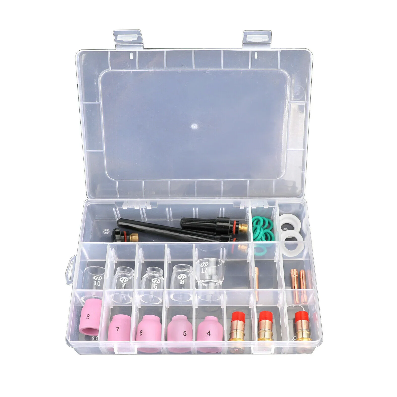 31Pcs TIG Welding Torch Stubby Gas Lens #12 Pyrex Glass Cup Kit WP-17/18/26 High-quality Welding Accessories For Welding Work
31Pcs TIG Welding Torch Stubby Gas Lens #12 Pyrex Glass Cup Kit WP-17/18/26 High-quality Welding Accessories For Welding Work