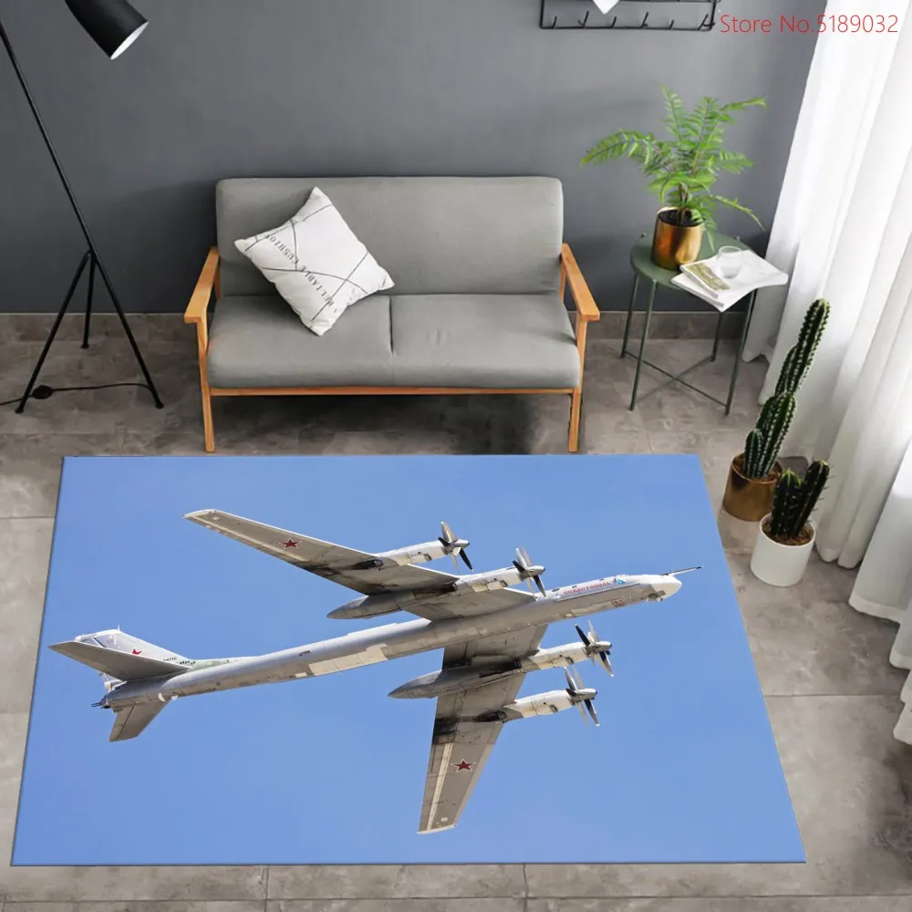 

Cartoon Airplane Floor Mat Bedroom Living Room Carpet Home Decor Area Rugs 3D Transportation Print Kitchen Rug Anti Slip Carpet