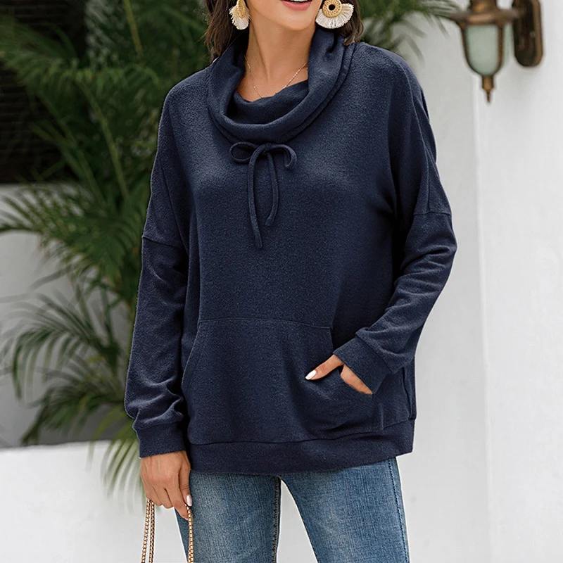 Autumn and Winter Cashmere Loose High Collar Drawstring Long Sleeve Solid Color Pullover Sweater
Autumn and Winter Cashmere Loose High Collar Drawstring Long Sleeve Solid Color Pullover Sweater