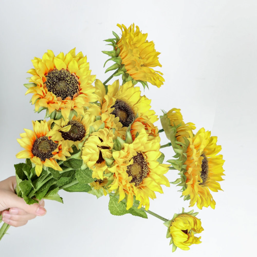 3 heads one bouquet sunflower simulation plants wedding family decoration balcony dining table bonsai fabric fake flowers
3 heads one bouquet sunflower simulation plants wedding family decoration balcony dining table bonsai fabric fake flowers