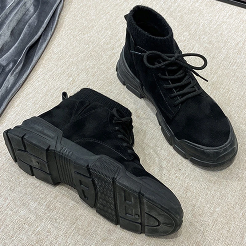 2020 Autumn Winter Fashion Women Boots Wild Breathable Deodorant Waterproof Ankle Boots Slip On Sock Martin Boots 35-40
2020 Autumn Winter Fashion Women Boots Wild Breathable Deodorant Waterproof Ankle Boots Slip On Sock Martin Boots 35-40