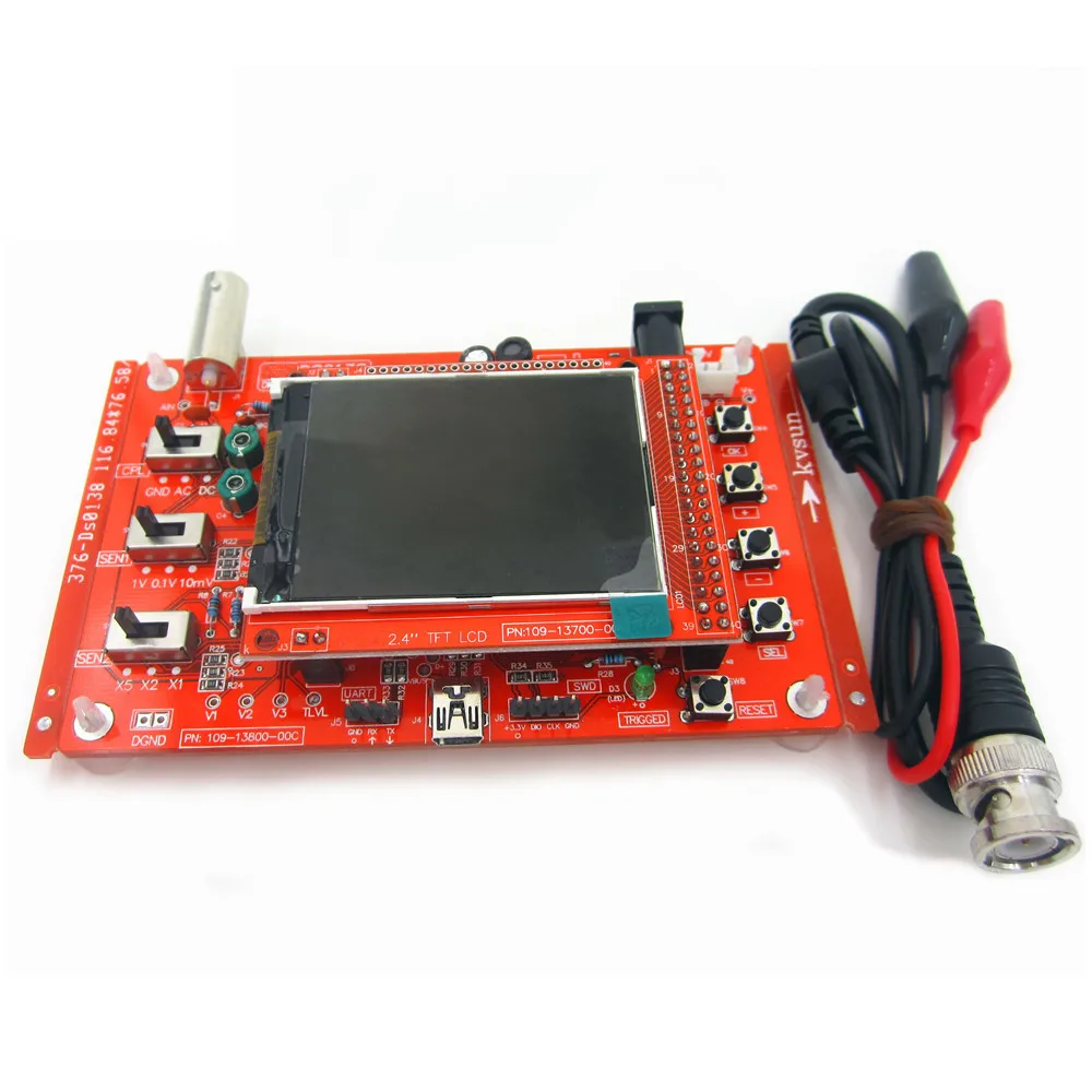 DSO FNIRSI-138 2,4 "Φ 1Msps + аналоговая полоса пропускания зонда (сварная и без сварки)
DSO FNIRSI-138 2,4 "Φ 1Msps + аналоговая полоса пропускания зонда (сварная и без сварки)