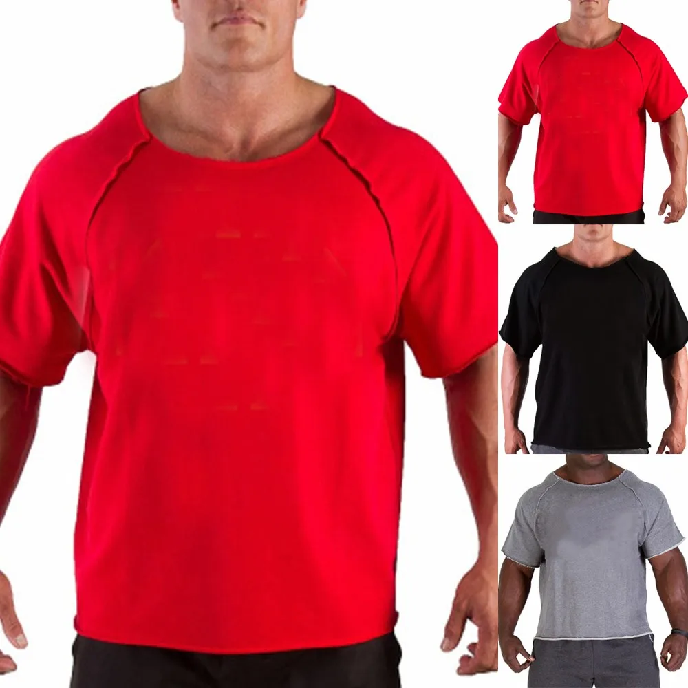 Hot New Men's Cotton O-neck Running T-shirt Fitness Bodybuilding Tops High Street Summer Short-Sleeved Gym Casual Sportswear
Hot New Men's Cotton O-neck Running T-shirt Fitness Bodybuilding Tops High Street Summer Short-Sleeved Gym Casual Sportswear