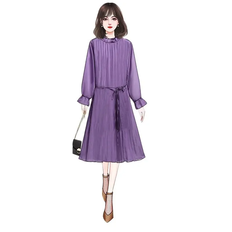 Large-size Women's Spring and Summer 2021 New Skirt Fat Mm Fashion Foreign Style Slim Temperament Pleated Chiffon Dress Tide
Large-size Women's Spring and Summer 2021 New Skirt Fat Mm Fashion Foreign Style Slim Temperament Pleated Chiffon Dress Tide