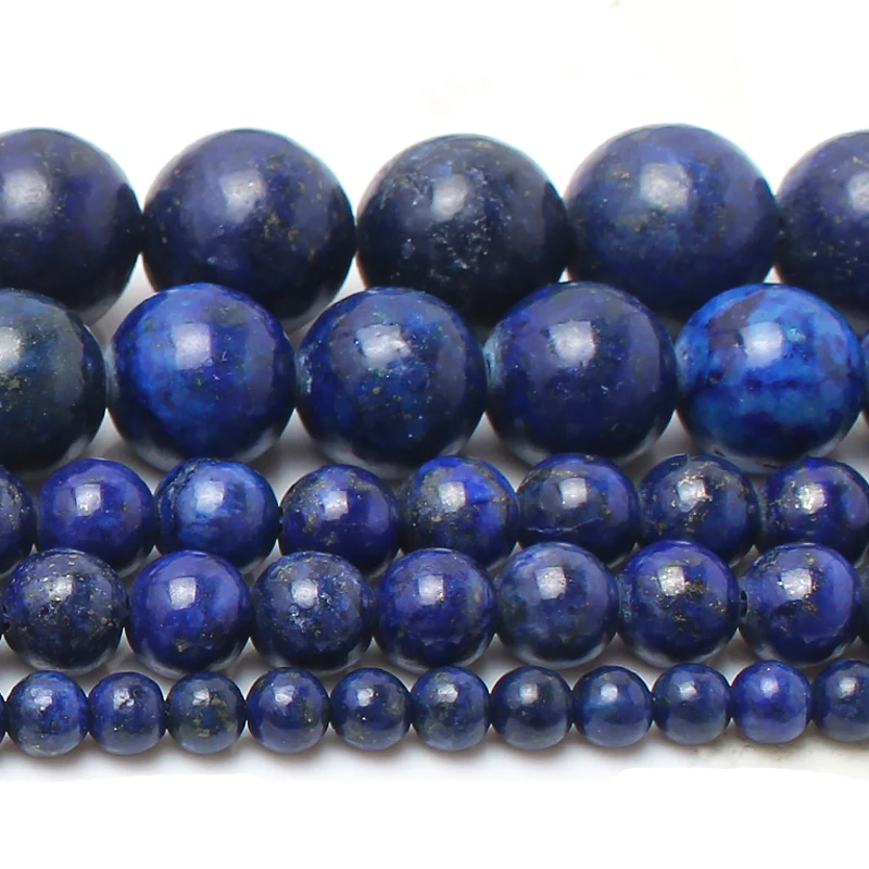 Natural Stone Beads Smooth Blue Lapis Lazuli Round Spacer Beads for Needlework DIY Jewelry Making Charm Bracelet Necklace 15''
Natural Stone Beads Smooth Blue Lapis Lazuli Round Spacer Beads for Needlework DIY Jewelry Making Charm Bracelet Necklace 15''